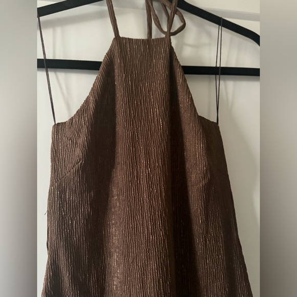 NWT RUMER Katia Maxi Dress Chocolate Small - Picture 5 of 9